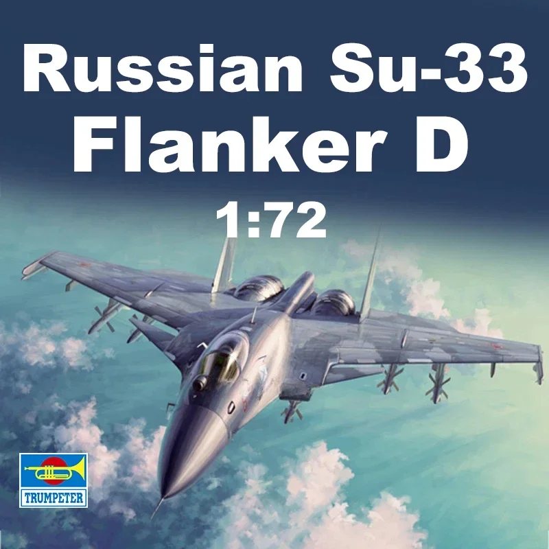 Trumpeter Plastic geassembleerde vliegtuigmodelset 01667 Russische Su-33 Flanker D Fighter schaal 1/72