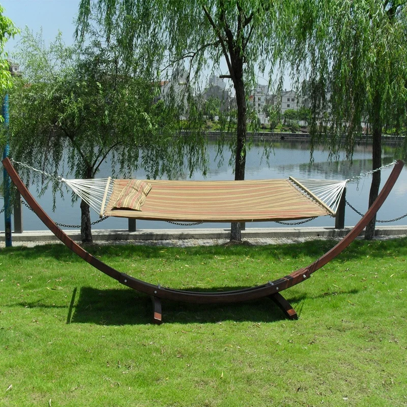 

Hammock and Bracket Wood Arc Arc Hammock Swing Chair