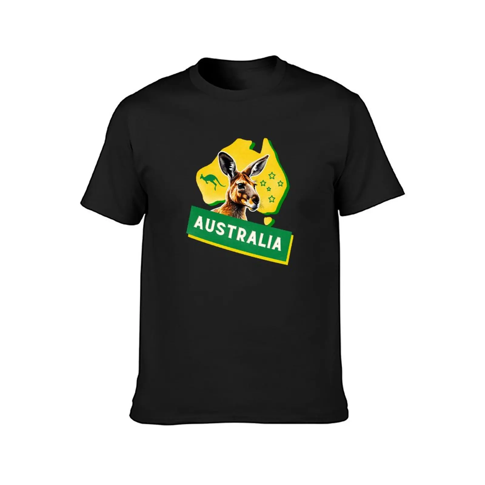 Kangaroo Australia T-Shirt oversized quick drying mens clothing