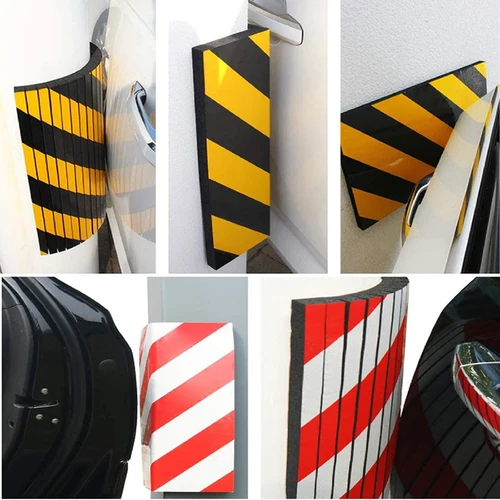 Imagen 2 del producto Protección de parachoques de puerta de coche, Protector de borde de espuma para pared de garaje Exterior, Protector de espuma para estacionamiento de coche para esquinas de columnas, antiarañazos