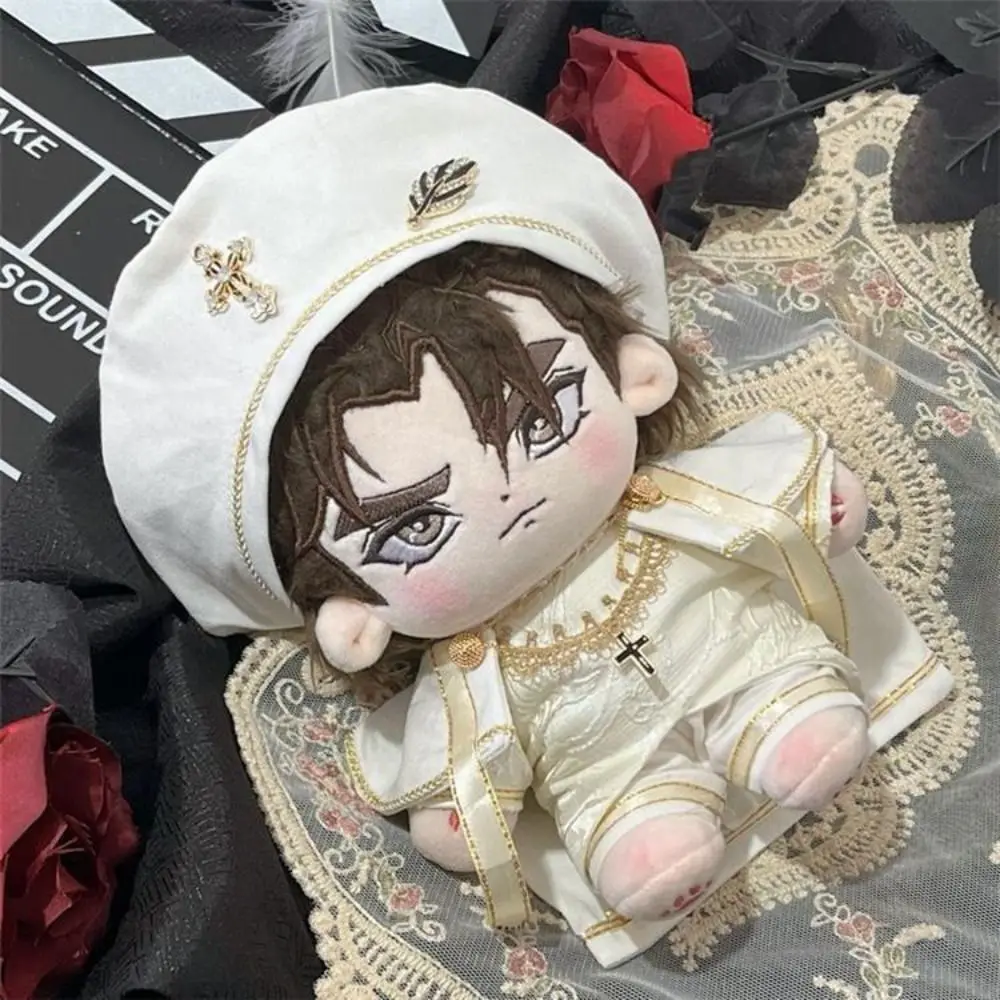 Cross 20cm Cotton Doll Clothes Knight Pattern Shawl 20cm Doll Clothes Suit Beret Mini Clothes Cute Doll 20cm Clothes