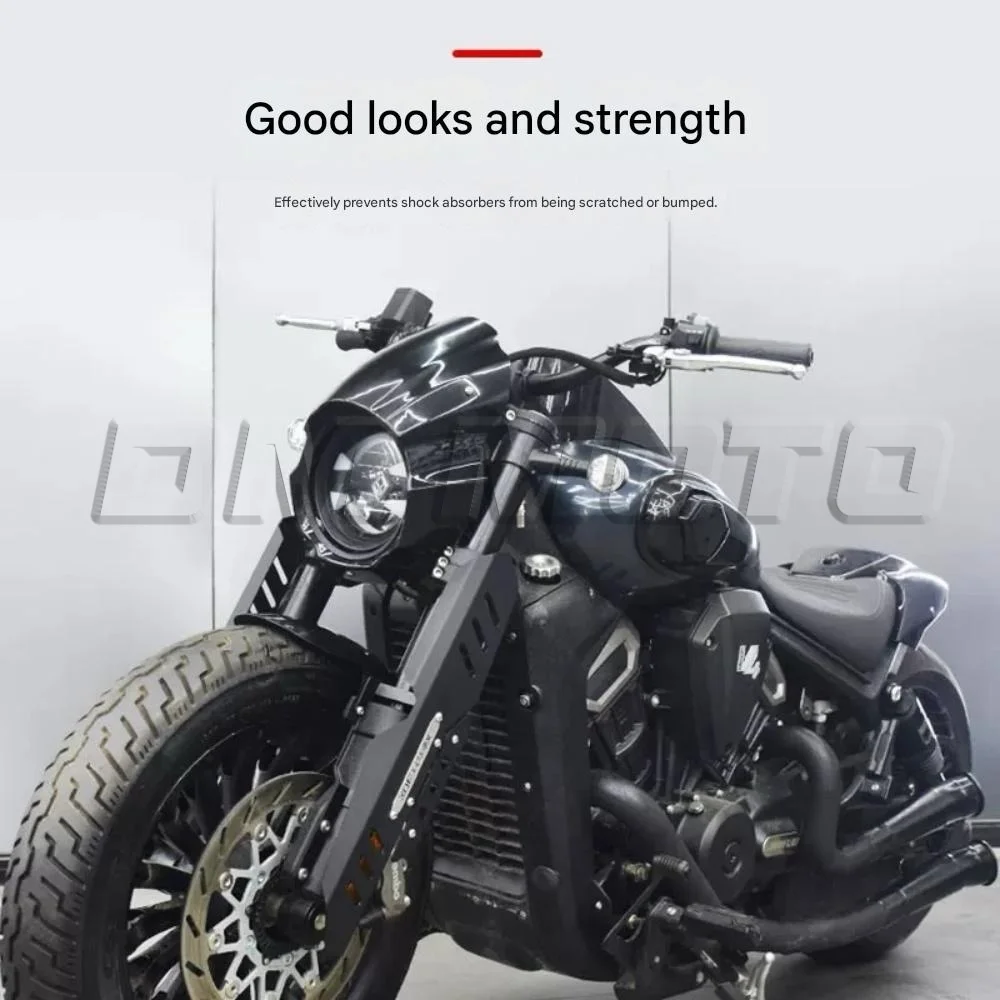 Motorcycle modification front shock absorber cover, aluminum alloy front fork protector for BENDA DARK FLAG 500 500 dak flag