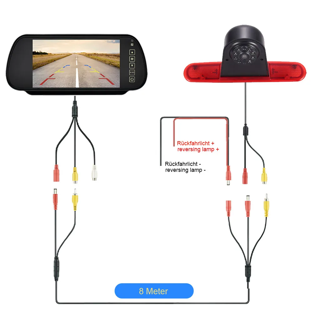 brake light HD Car reverse camera +7