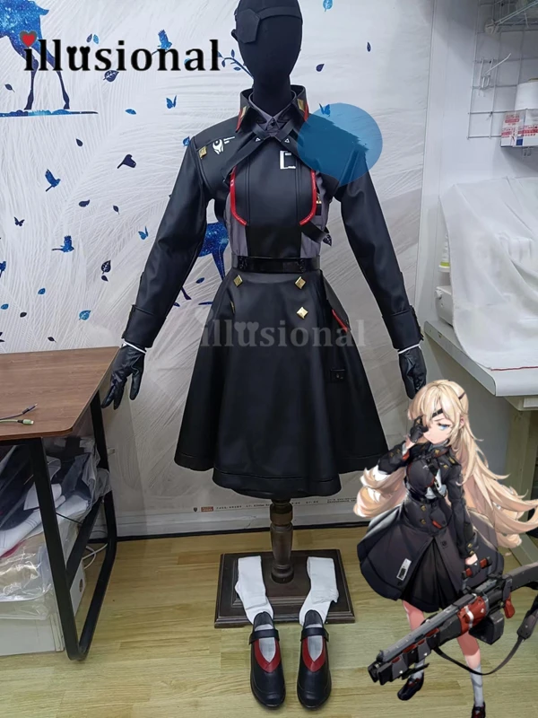 illusional Custom made size Nikke Guillotine Cosplay Costume Game halloween party dress female