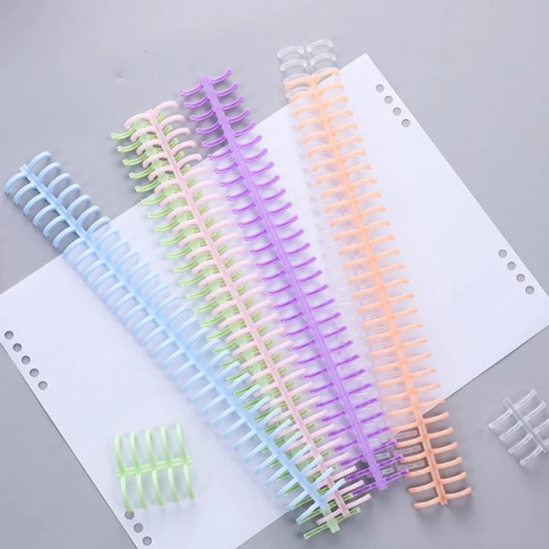 10 sztuk 30 otwory koła pierścień luźny-liść książka Album Binder Spiral Binding klipy Planner akcesoria Student School materiały biurowe