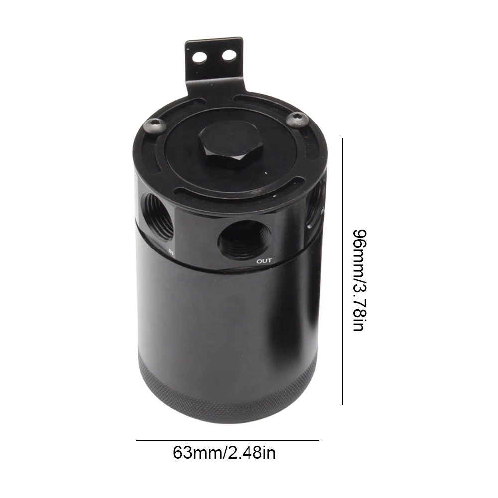 عالمي يمكن اصطياد النفط المربك للسيارة ، سبائك الألومنيوم ، خزان صيد النفط ، 2 أو 3 منافذ ، فلتر السوائل ، خزان الأسطوانة ، خزان الوقود #5