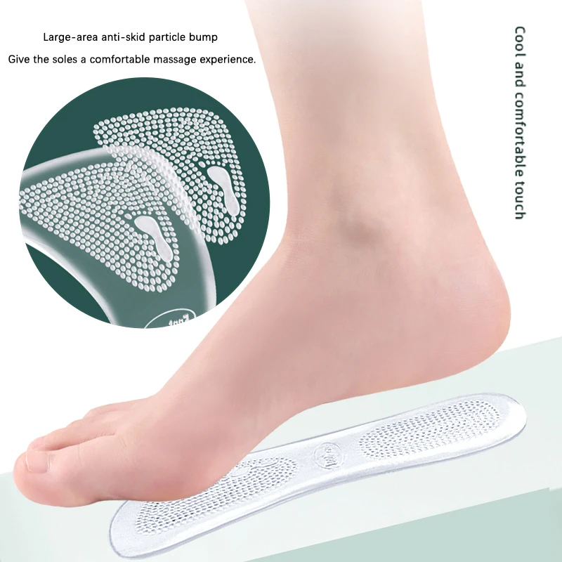 For Women Flat Feet Arch Support Silicone Orthopedic Insoles For High Heels Inserts Foot Massager Shoe Pads