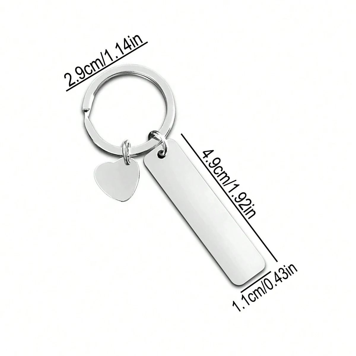 Custom Text Keychain Personali - Initial Ring Custom recension och pris