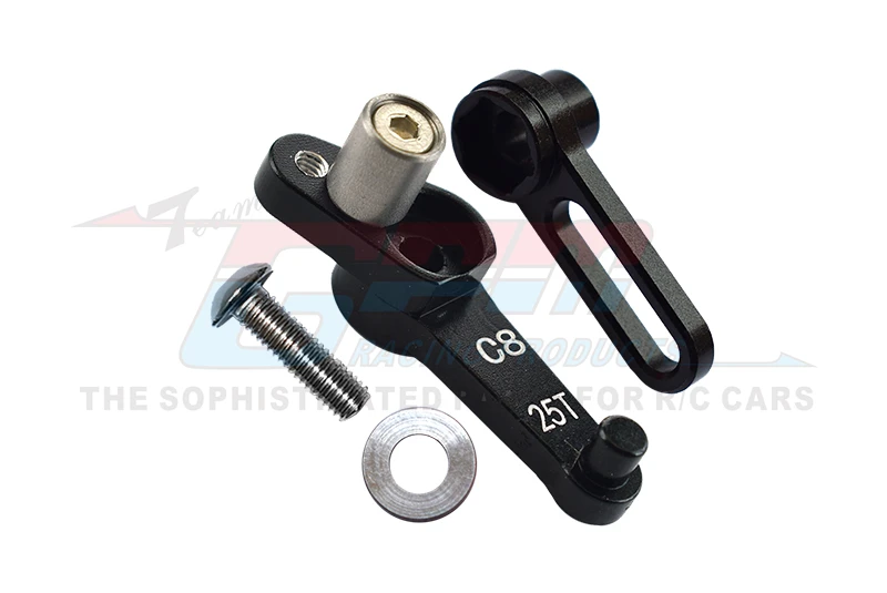 Brazo servo de aluminio GPM 25T (C8) para motocicleta KYOSHO 1/8 NSR500