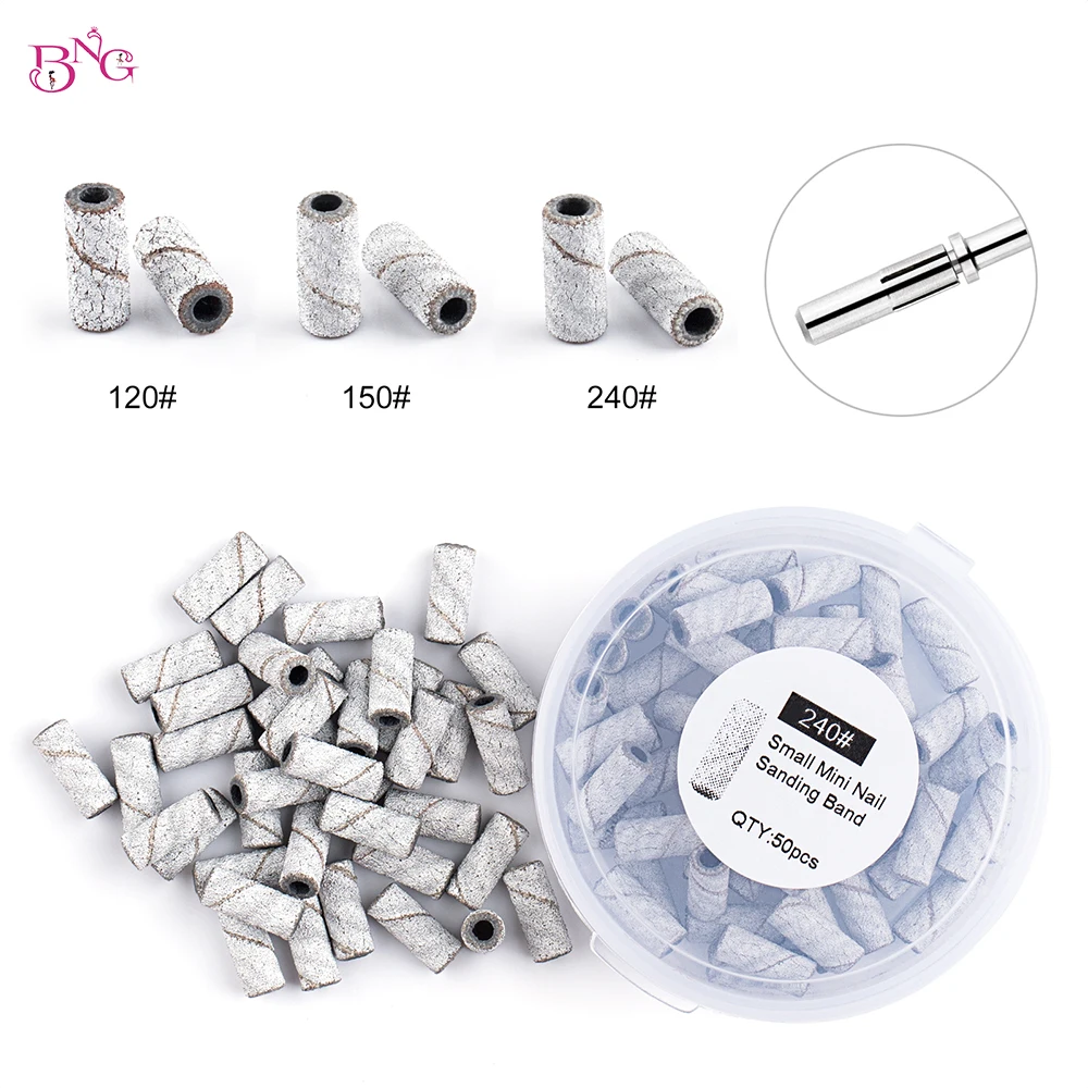 Mini Nail Sanding Bands for Nail Drill without Mandrel Nail File Zebra Sanding Bands for Acrylic Nails Gel Manicures Pedicures