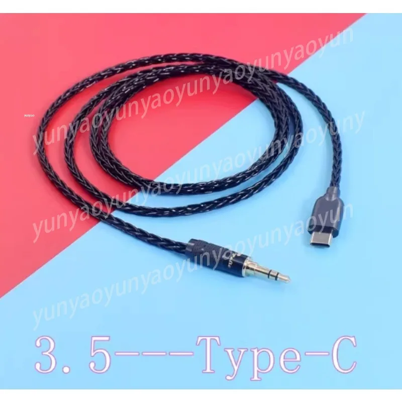 USB Type C to 3.5mm Male to Male Cable, Braided Nylon Audio Cord for Phone Laptop, Sound Upgrade