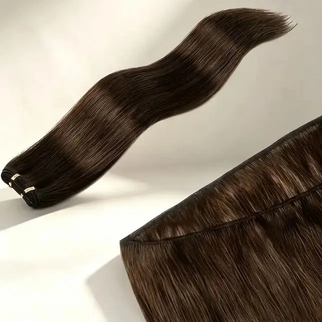 Straight Hair Extensions Synthetic Smooth Ombre Hair Weaving 26 Inches 50g Synthetic Straight Hair Bundles Full To End