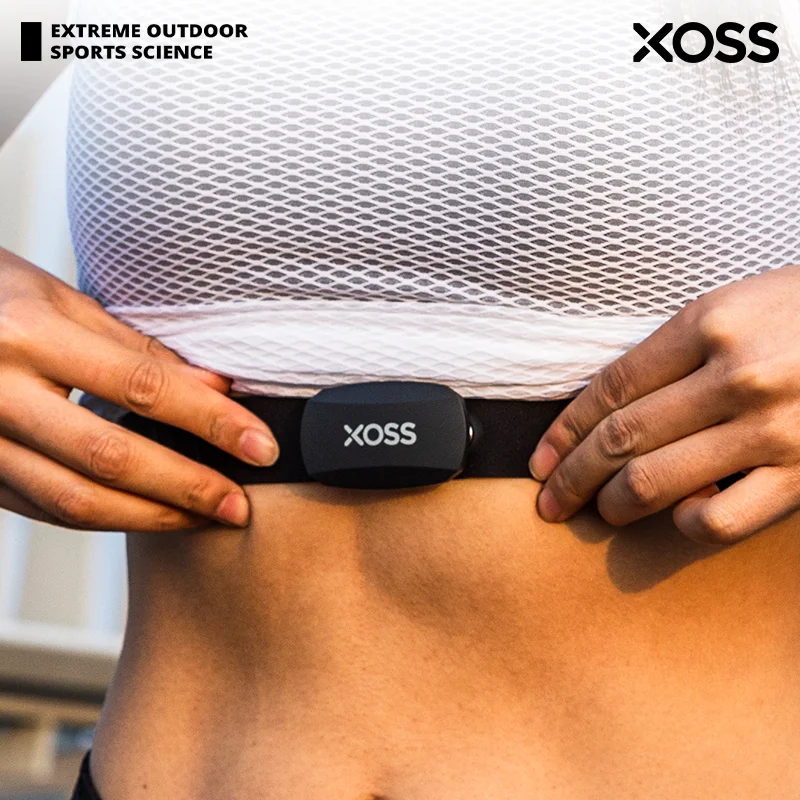 XOSS X2 Chest Strap Heart Sensor HRM Monitor Bluetooth ANT+ Wireless Smart Bicycle Sensor Health Fitness for  Cycling, Running