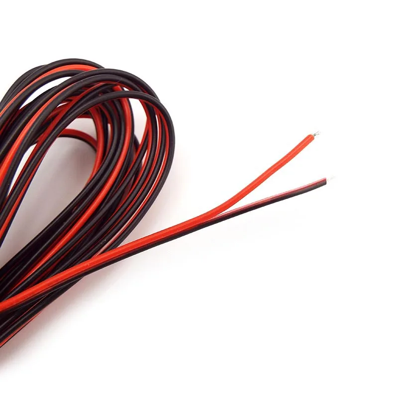 22awg سلك 2pin المعلبة النحاس معزول بك السلكية سلك الطاقة كابل إمداد الطاقة ل كتف مصابيح ليد للإضاءة الشريطية موصل