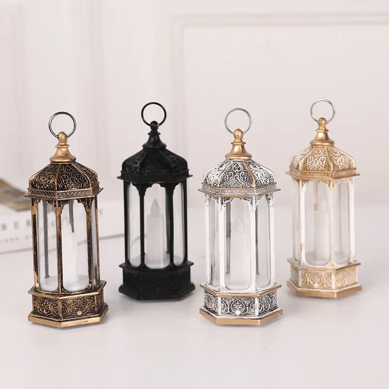 Vintage LED Candle Lantern Light Hanging Decorative Light with Hook Battery Includes Decoration for Home Halloween Party Decor