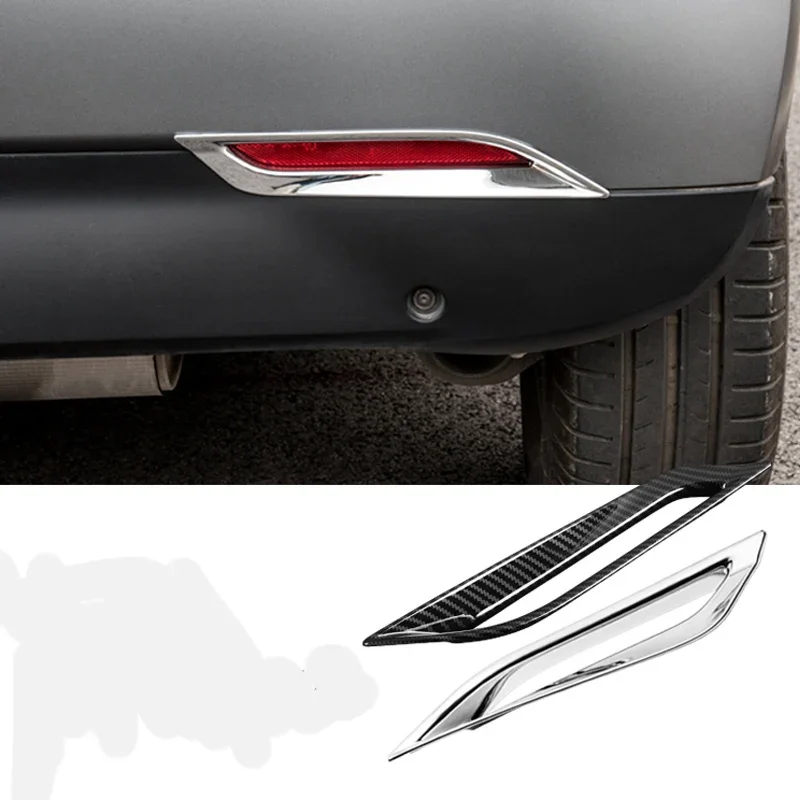 

for Smart Fortwo 2015 2016 2017 2018 Rear Fog Light Cover Trim Lamp Hoods Guard Decorative Sticker ABS Car Accessories