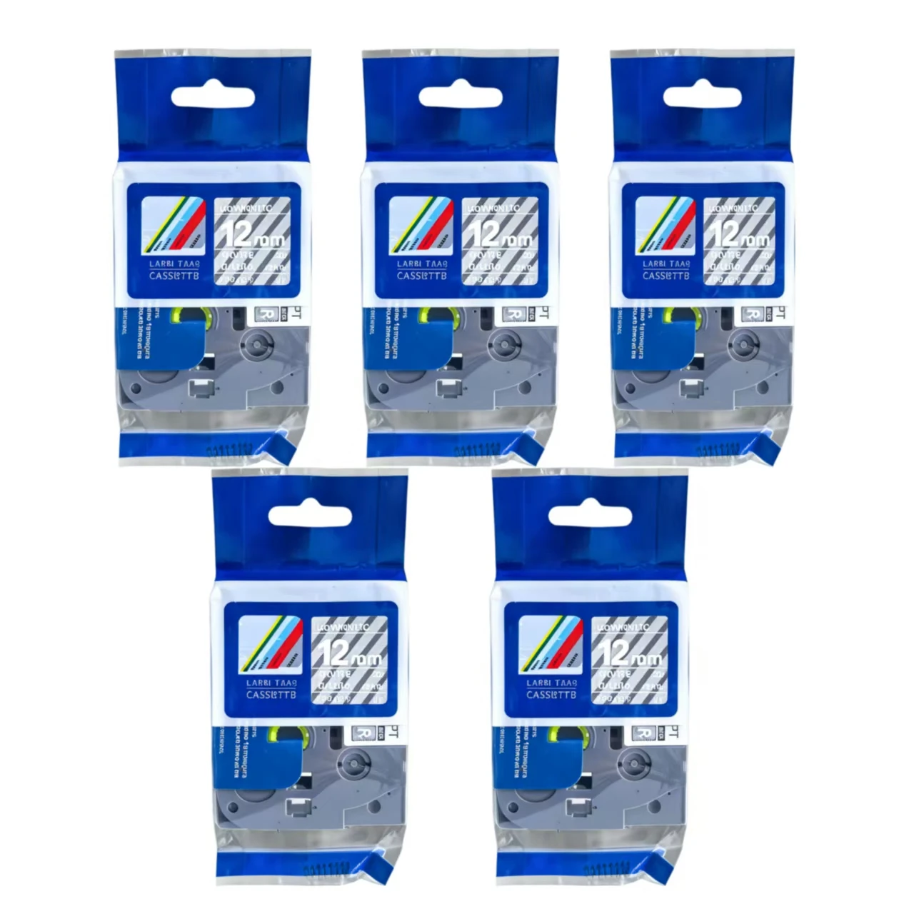 TZe135 For Brother  P-Touch 12mm Label  Printe  Ribbon Tape White on clear 131 231 431 531 631 731