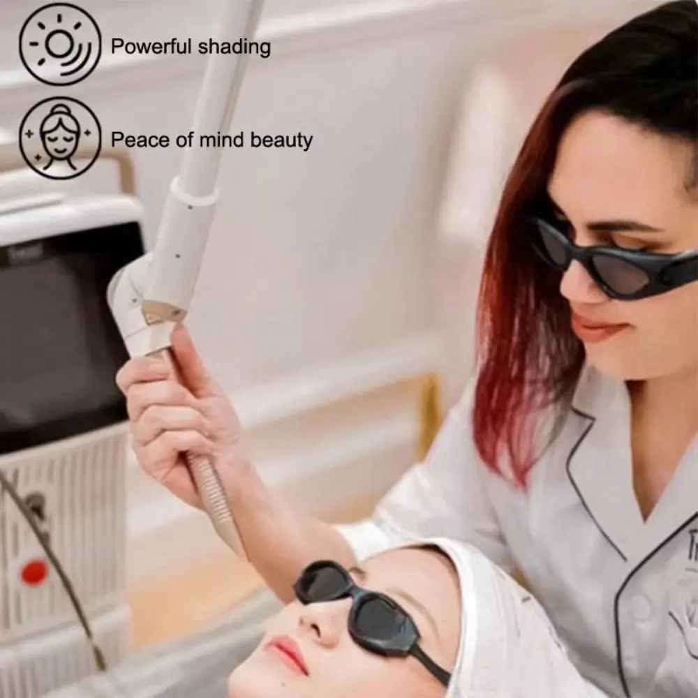 Laser Absorbing Beauty Salon Goggles 400nm To 1200nm with Zipper Box Laser Safety Goggles Adjustable Strap Effectively