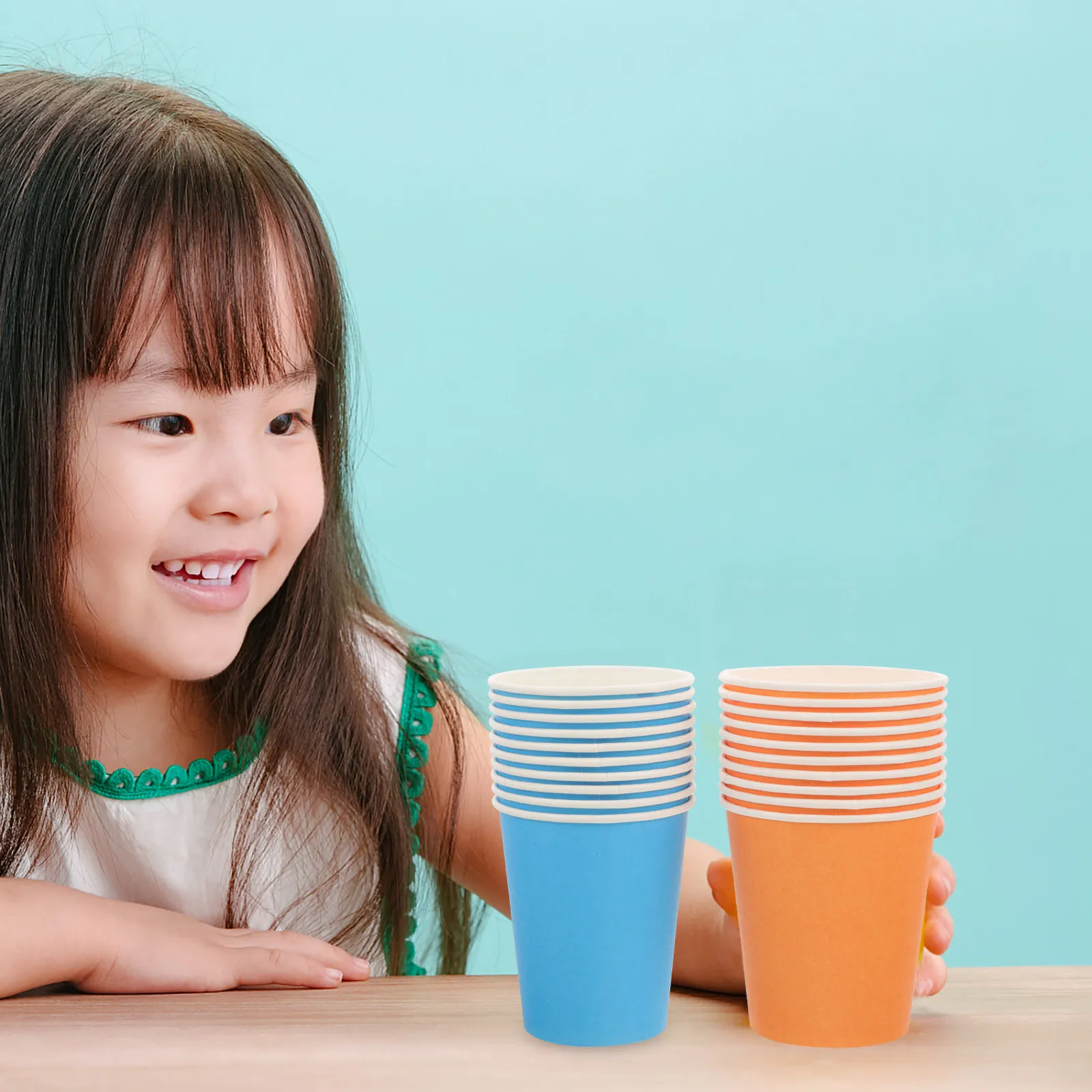 

50 шт. ярких цветных бумажных стаканчиков, многоразовые, для детских поделок, художественных проектов, декораций ручной работы, сувениров для вечеринок