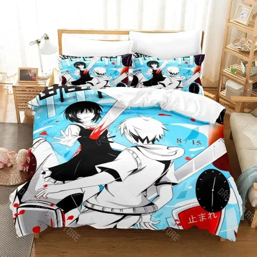 3D Printed Kagerou Project Anime Bedding Set for Boys Girls Duvet Cover Pillowcase Twin Queen King Full Single Double Sizes