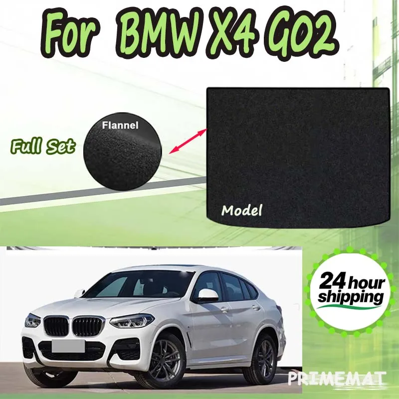 

ECOAUTO Rear Trunk Mat For BMW X4 G02 2019-2024 Liner Tray Trunk Pad Accessories
