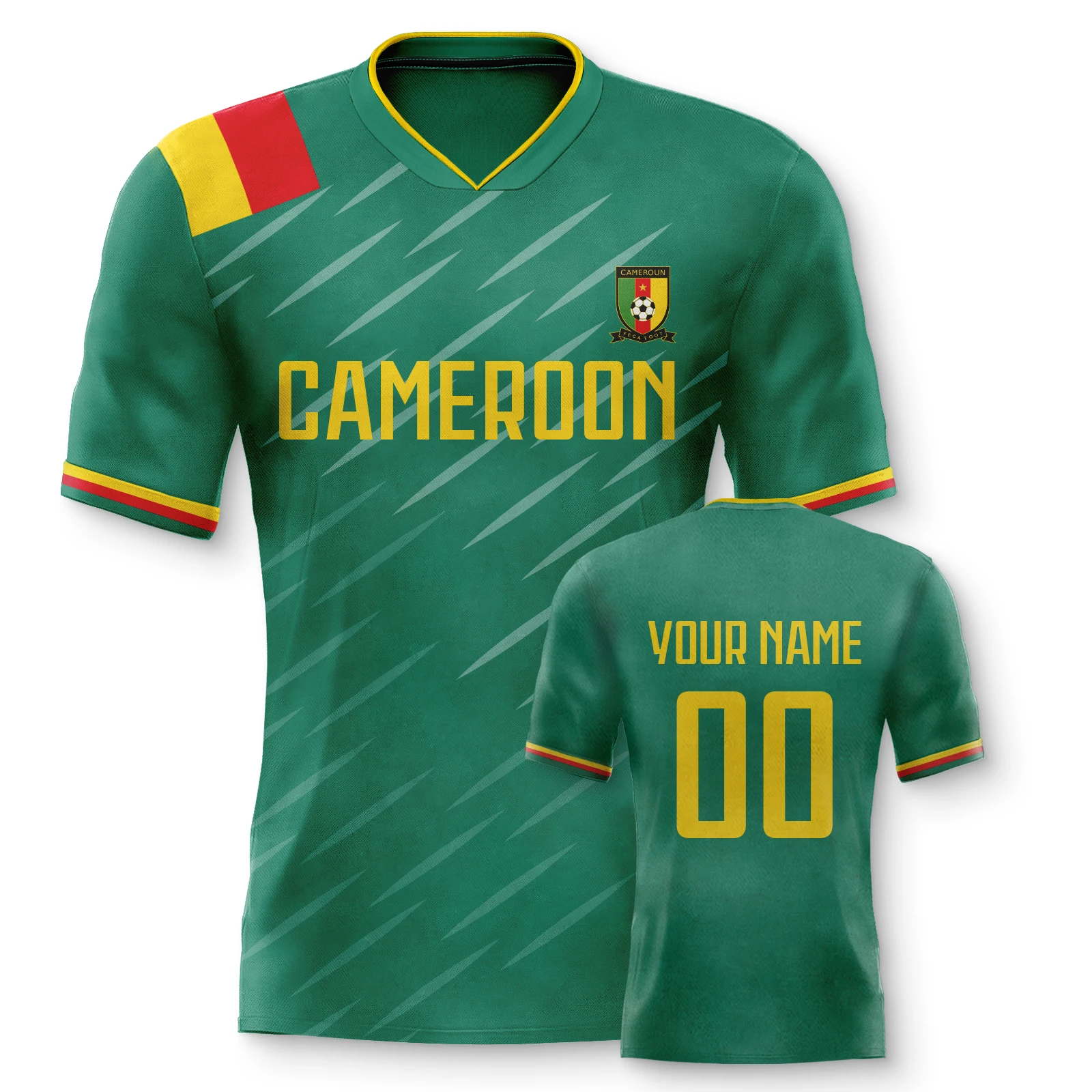 Personalized Cameroon Soccer Jersey Custom Name Number Football Shirt Kids Men Women Team Jersey