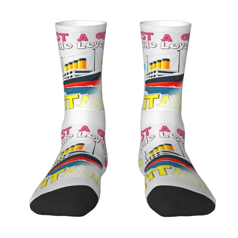 

Носки Титаника с забавным принтом на заказ для женщин и мужчин, эластичные летние, осенне-зимние носки для экипажа