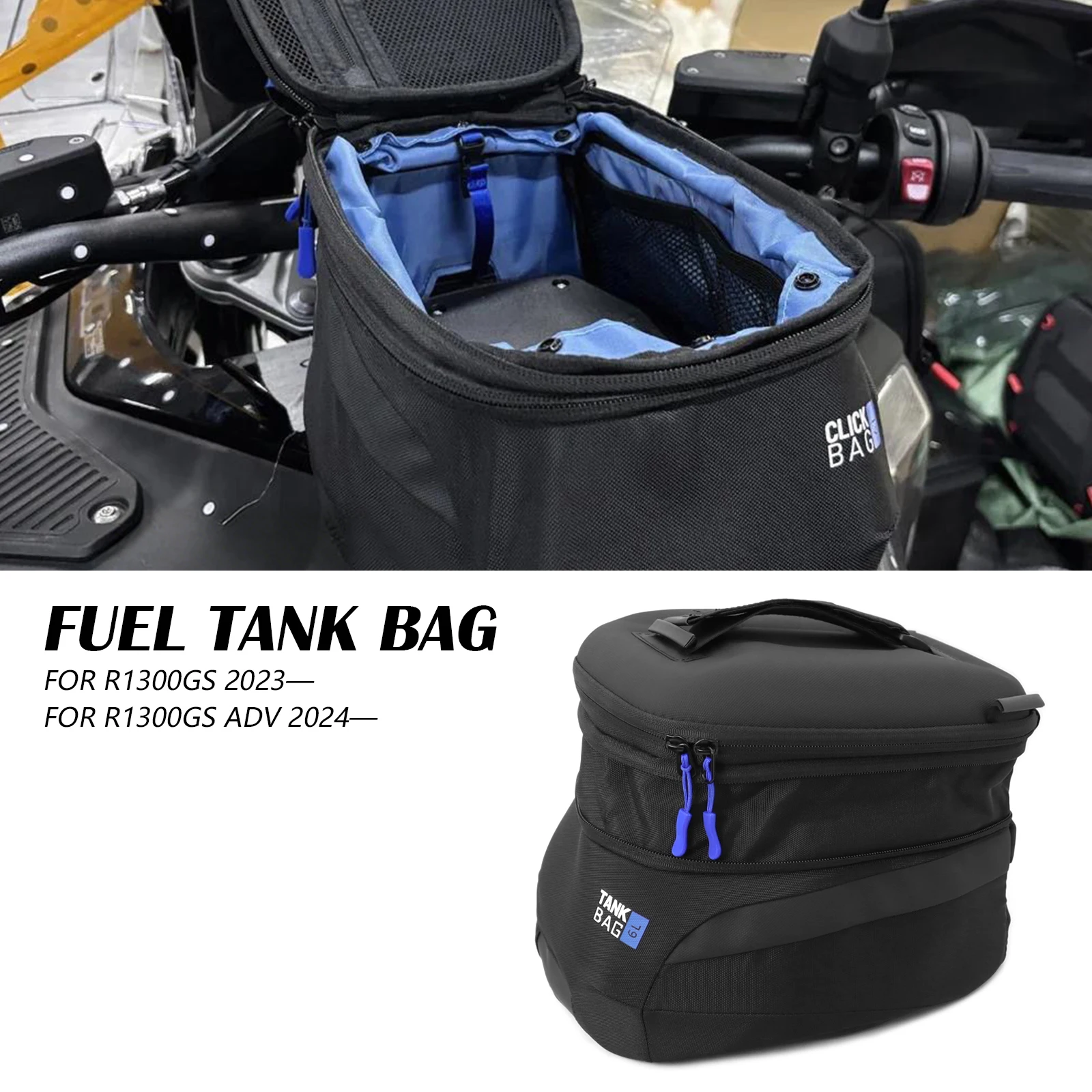 

Для BMW R1300GS ADV 2024-2023: Аксессуары для мотоциклов, сумки на бак, багажные сумки для хранения.