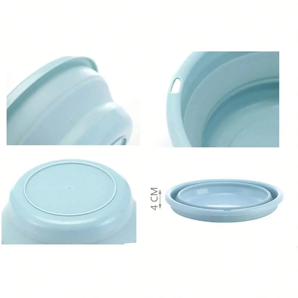Collapsible Silicone Wash Basin, Portable Foldable Travel Water Bowl, Lightweight Collapsible Washing Tub For Camping Travel Home Use, Foldable Facial Washing Basin For Laundry, Foot Soaking, Vegetable Washing