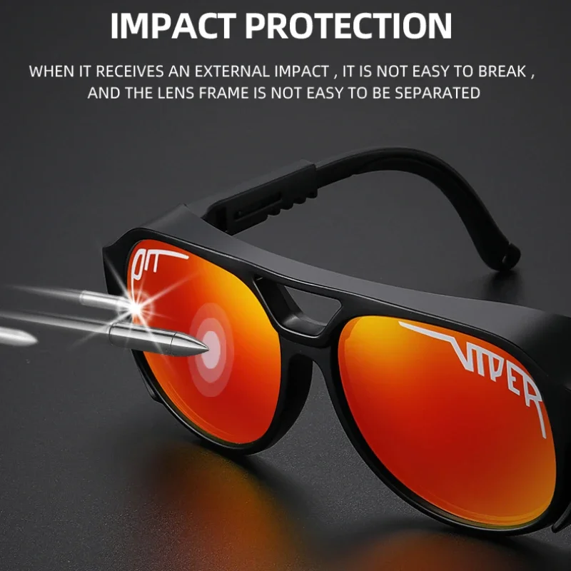 1pc New Men Women Outdoor Sports Cycling Punk Viper Sunglasses Windproof Protection  Cycling Running Glasses Road Bike Goggles