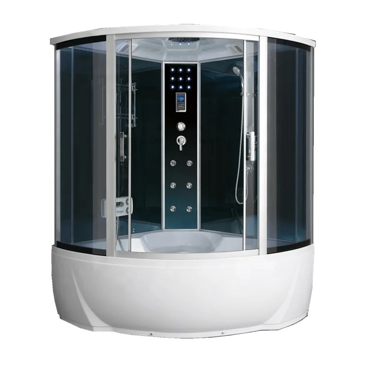 Custom Luxurious Corner Bathroom Shower Room Bathtub Combination - Sexy Installation for Cottage with Practical Features