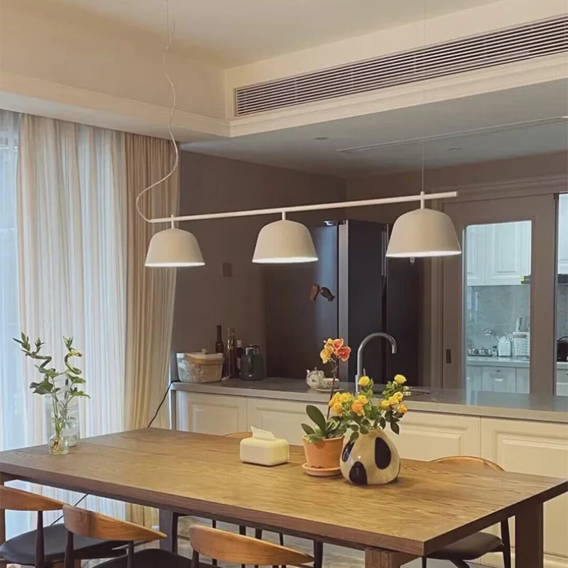 

Modern White Black Gray Metal Chandelier E27 Bulb Dining Room Bar Kitchen Shop Pendant Lamp Cord Adjustable