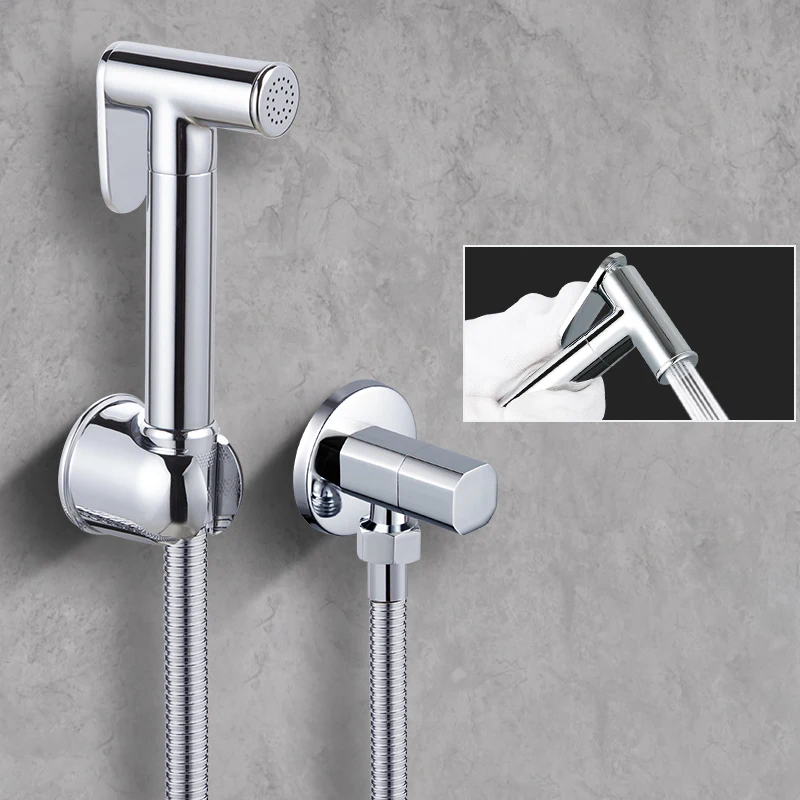 Brass Bathroom Cleaning Flush Gun Non-electric Bidet Attachment Shattaf Bidet Sprayer Shattaf