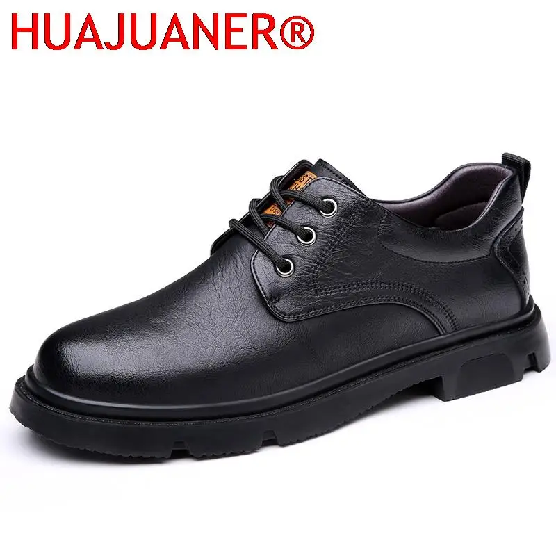 

Mens Luxury Genuine Leather High-quality Cowhide Tooling Shoes Handmade Invisible Height Increased By 6cm Trend Shoes Size 38-48