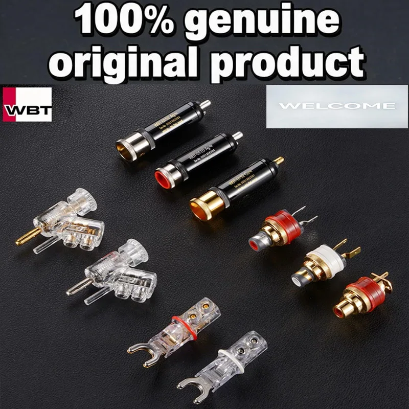 1pcs 100% Original Germany WBT RCA Seat，banana head，Y fork，metal nut，Terminal，0201 0210 0102 0152 0110 0610 0681 0703