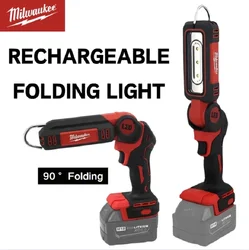 Milwaukee 90° Folding LED Light Outdoor Work Light Small And Convenient Two Speed Mode Milwaukee m18 Lithium Battery Power Tools