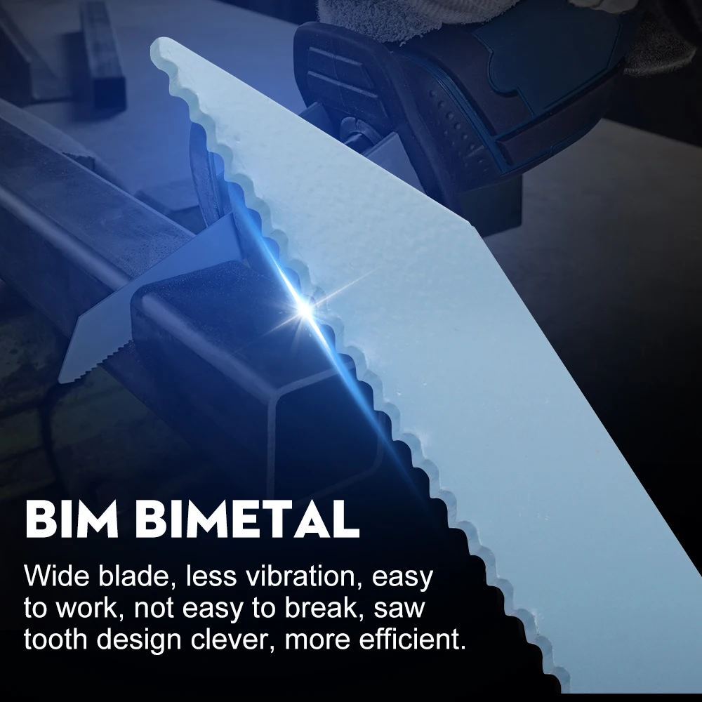 HAMPBOU- Lame de scie sauteuse pour outil de coupe de métal, sabre BIM, 150mm, S922BF, S922EF, S922VF, 1 pièce