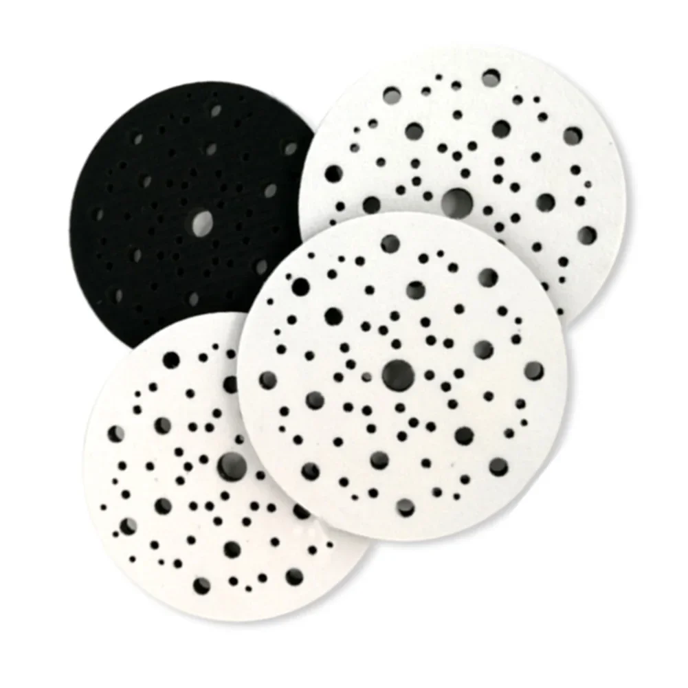 Imagem -06 - Polegada 150 mm 70 Furos Almofadas de Interface para Discos de Lixamento de Gancho & Loop Almofada de Esponja Macia Polimento Lixa Ferramentas Abrasivas 1pc
