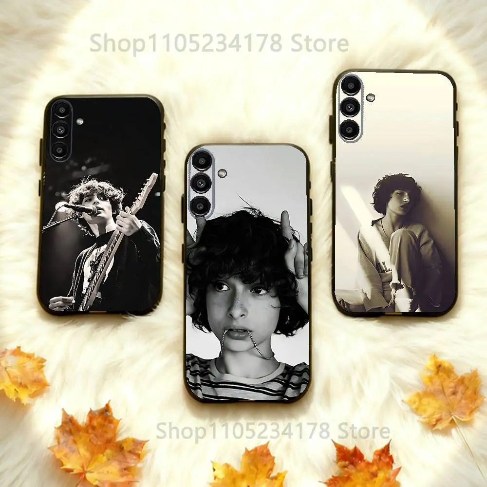 

F-Finn W-Wolfhard Actor For Samsung Galaxy A73,31,32,72,41,53,52,71,22,5G,Note,J7,8,9 Soft Black Phone Case