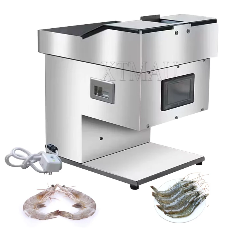 220V Shrimp Open Back Film Machine Shrimp Open Back Machine Aquatic Processing Stainless Steel Shrimp Opener Machine