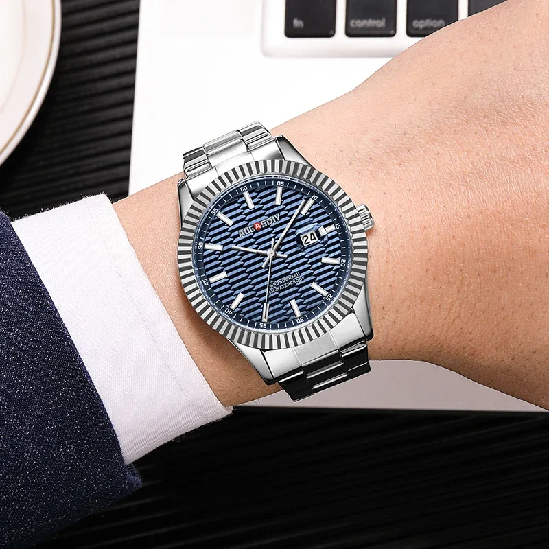 Fashion Luxury Men\'s Watch Waterproof Watches for Men Chronograph Quartz Wristwatch Date Luminous Man Clock Relogio Masculino