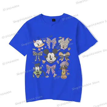 復古米奇萬聖節2025 T卹 夏日短袖女式T卹 韓版時尚萬聖節禮物 街頭風 男女通用 10 最佳銷售 萬聖節米奇 - №3