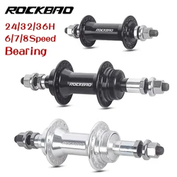 Mountain Bike V Brake Rotary Type Hubs Aluminium Alloy 24/32/36Hole 100/130/135mm 6/7/8S Solid 2Bearing Wheel hub