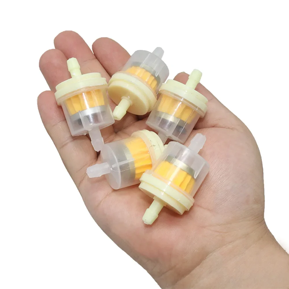 10pcs Professional Motorcycle Oil Filter Inline Gas Fuel Filter Gasoline Filters Tool For Scooter Moped Scooter Dirt Bike ATV