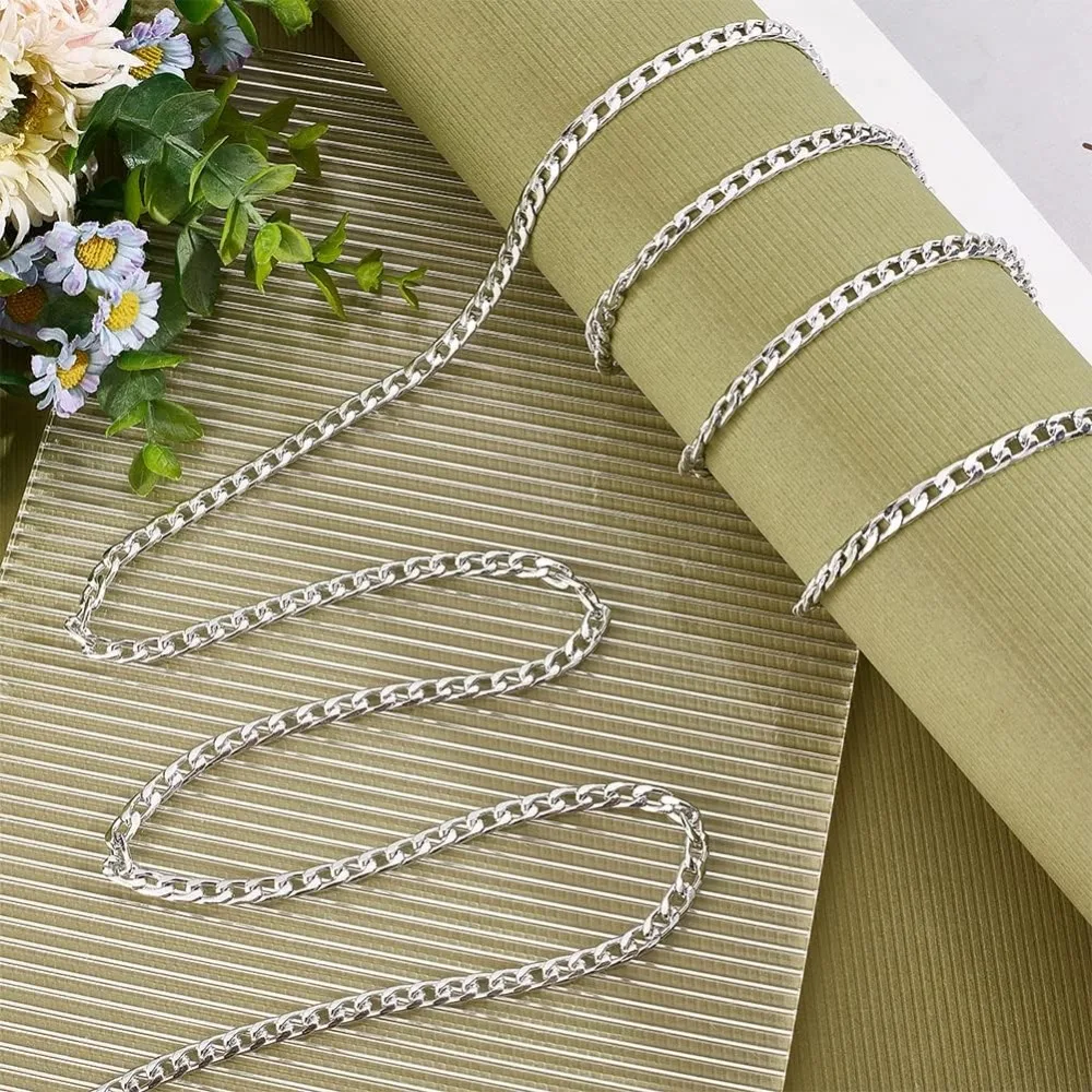 Alloy Flat Chain Strap Chain Strap Handbag Chains for Shoulder Cross Body Sling Purse Handbag Perfect for DIY Metal Purse