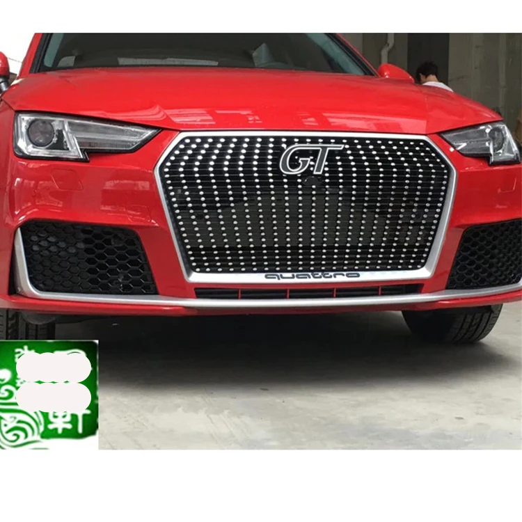 high quality new design style PP material front bumper with grill for audis A4 B9 RS4 body kit 2017 2018 2019