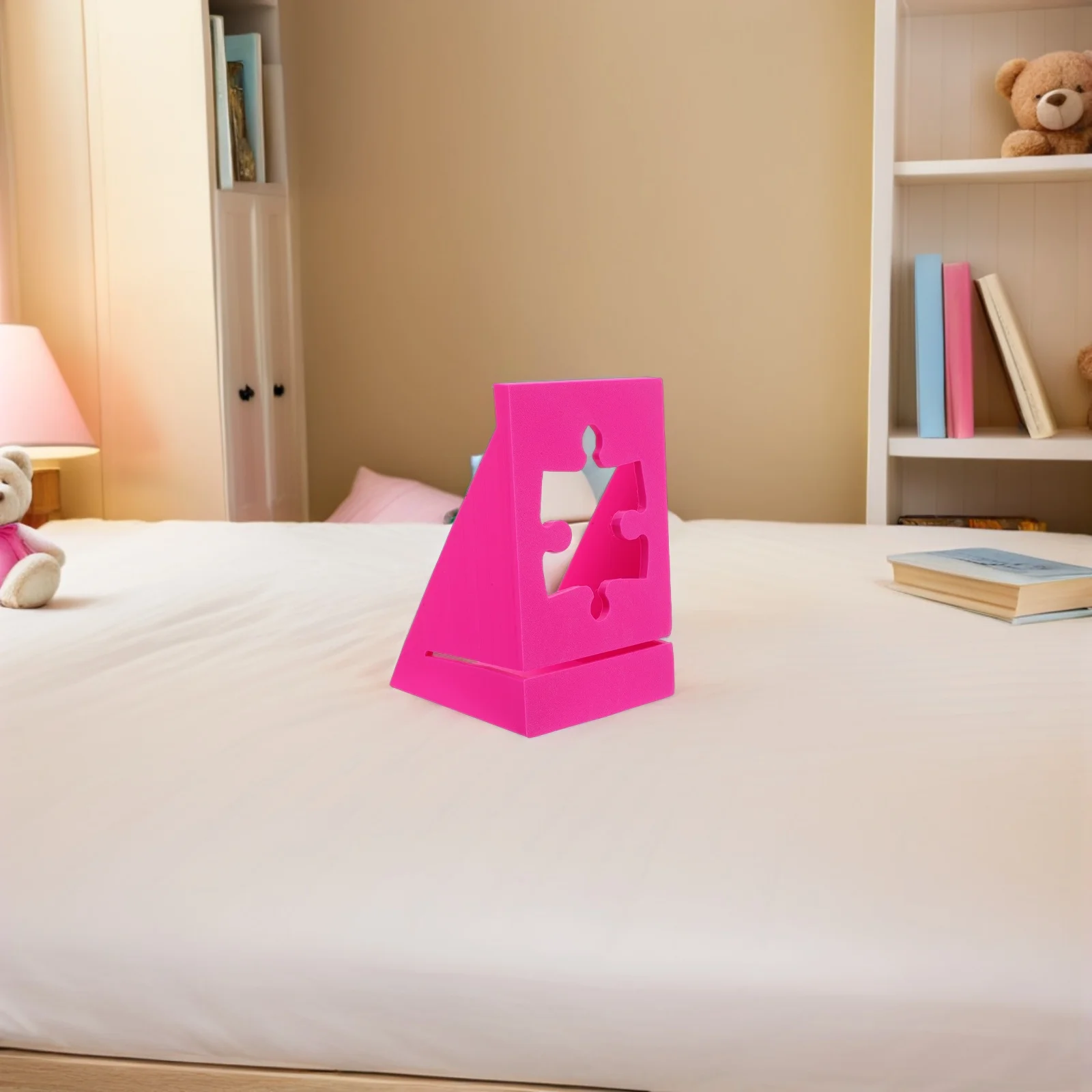 

Puzzle Box Display Stand - Sturdy Puzzle Board Organizer with Wide Base for Safe Lid and Poster Display At Home Or Workplace