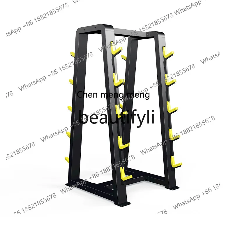 

Fixed barbell bending set Barbell rack commercial one-piece rubber barbell gym