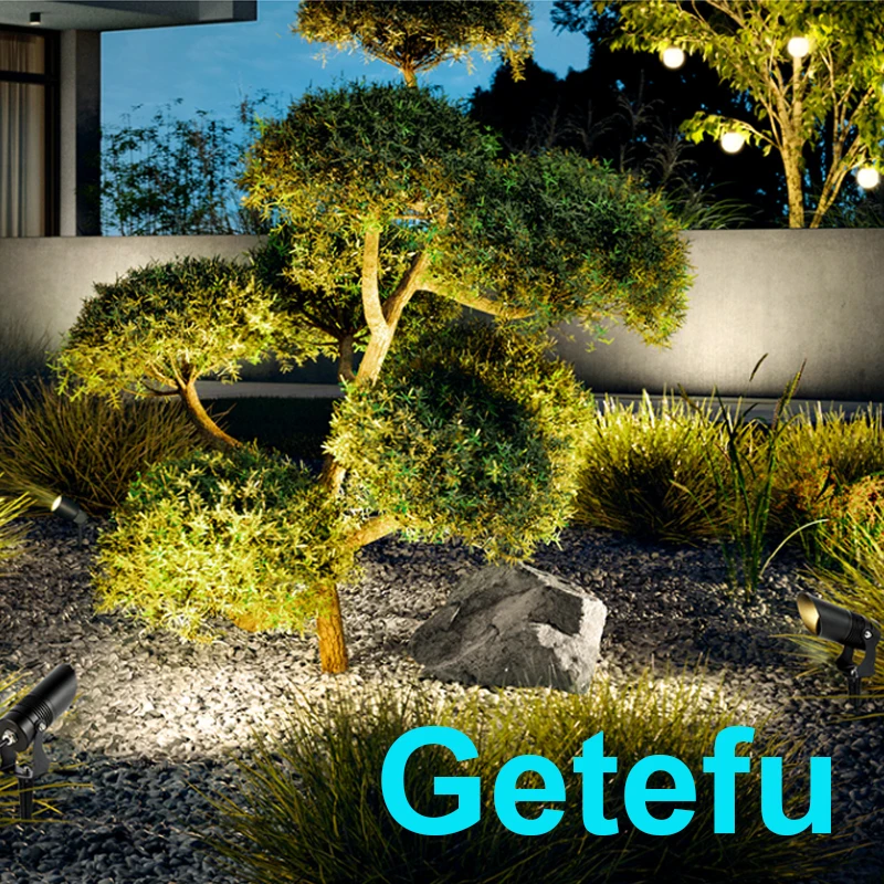 6 Stück LED Cob Garten beleuchtung 7 w10w Outdoor Spike Rasen lampe wasserdichte Beleuchtung LED Licht Gartenweg Scheinwerfer AC110V 220V 12V – Detail 16