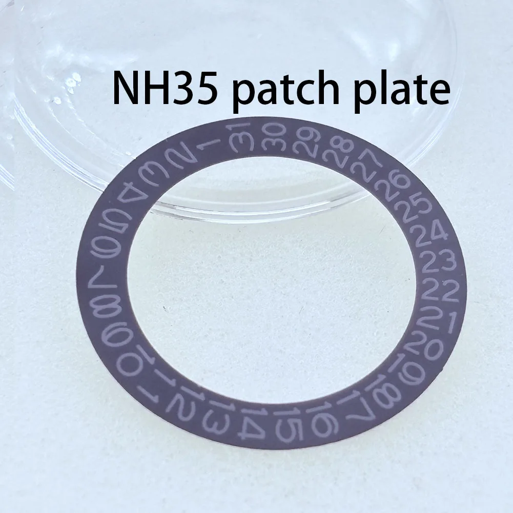 Watch accessories black bottom, modified new NH35/NH36 movement calendar dial three o'clock position